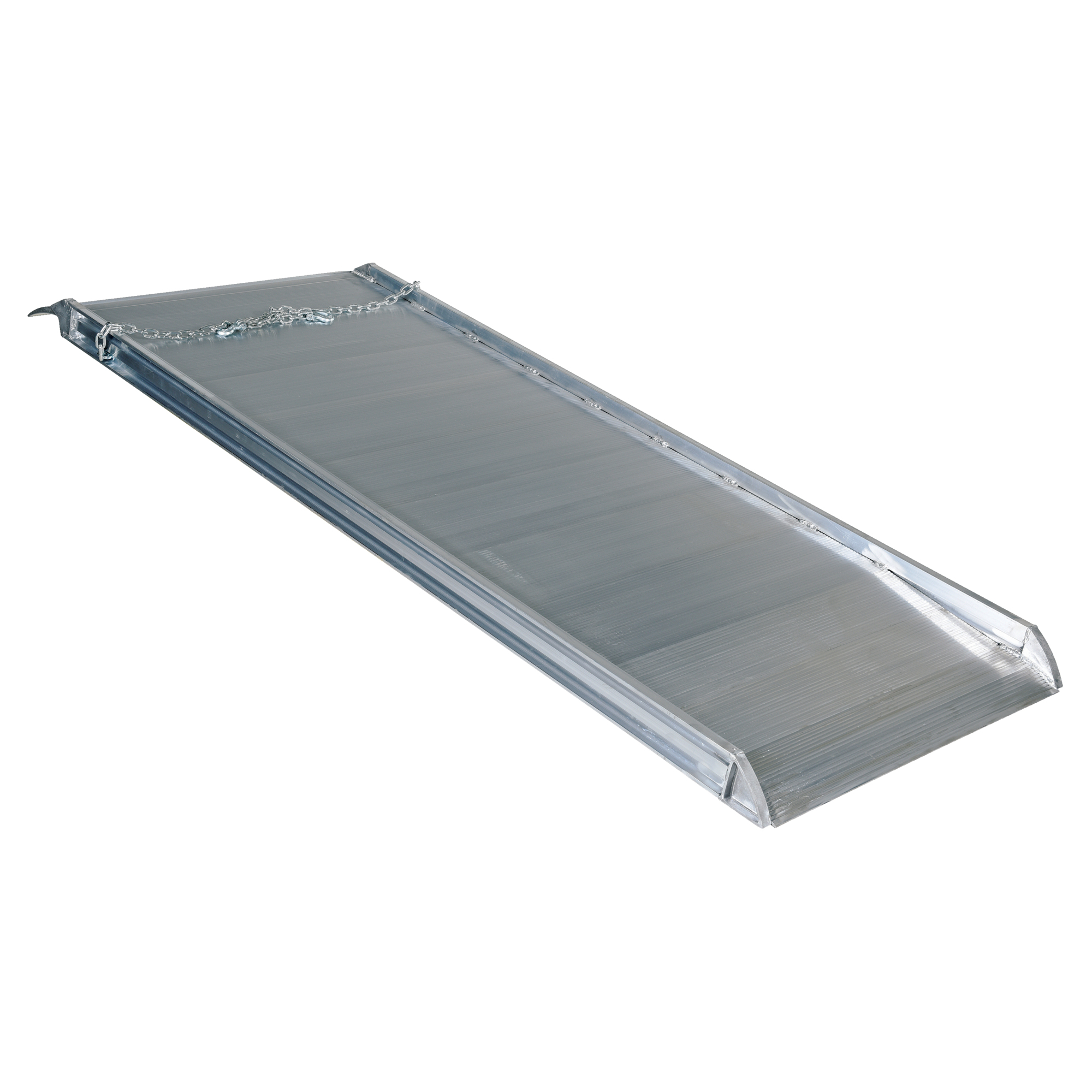 Vestil Aluminum Walk Ramp - Overlap Style, 7ft.L x 38in.W, Non-Skid Surface, Model# AWR-38-7A
